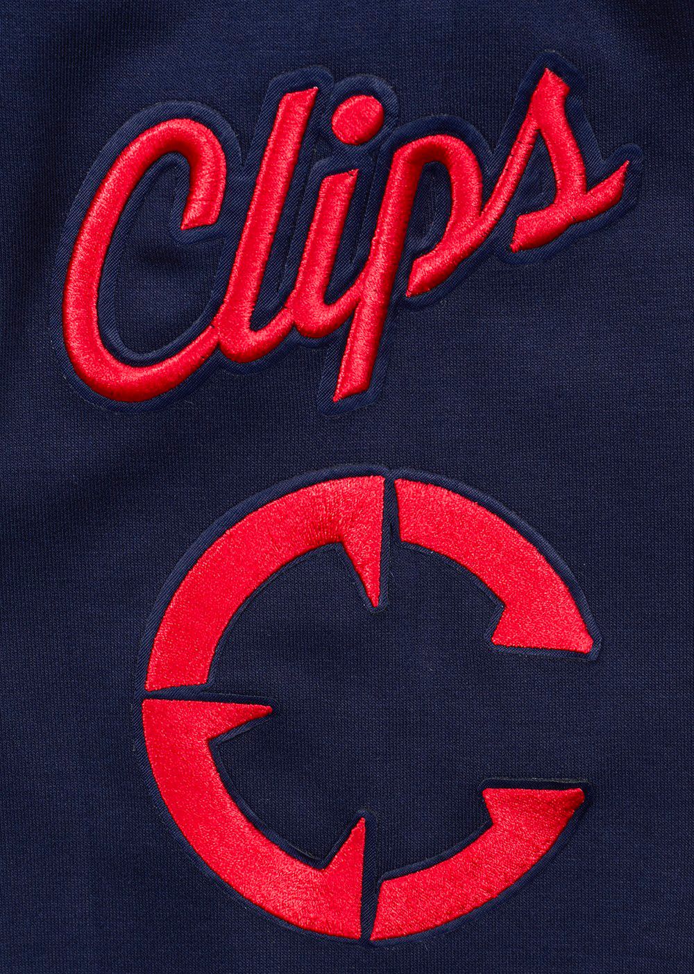 Pro Standard Men's Los Angeles Clippers Navy Classic Chenille Pullover Hoodie product image