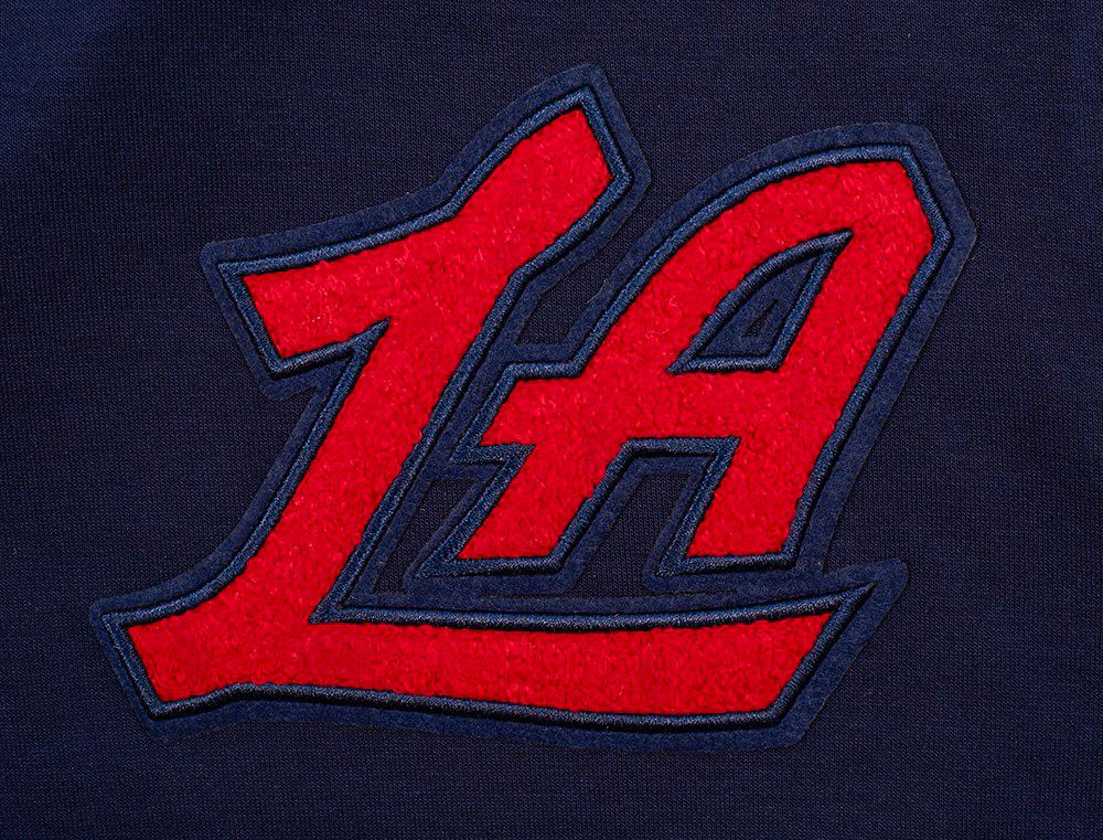 Pro Standard Men's Los Angeles Clippers Navy Classic Chenille Pullover Hoodie product image