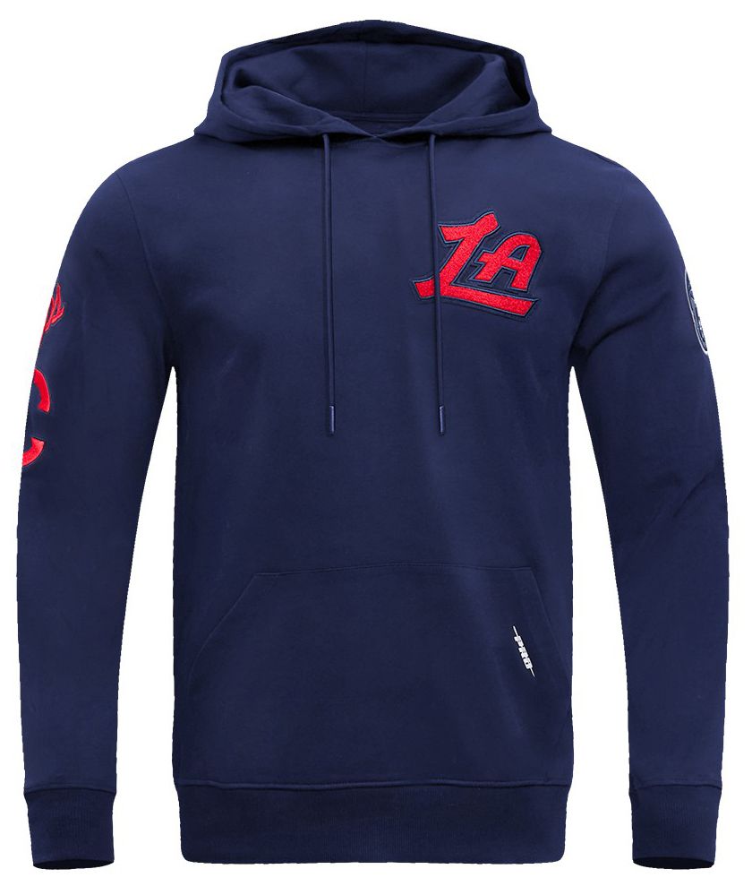 Pro Standard Men's Los Angeles Clippers Navy Classic Chenille Pullover Hoodie product image