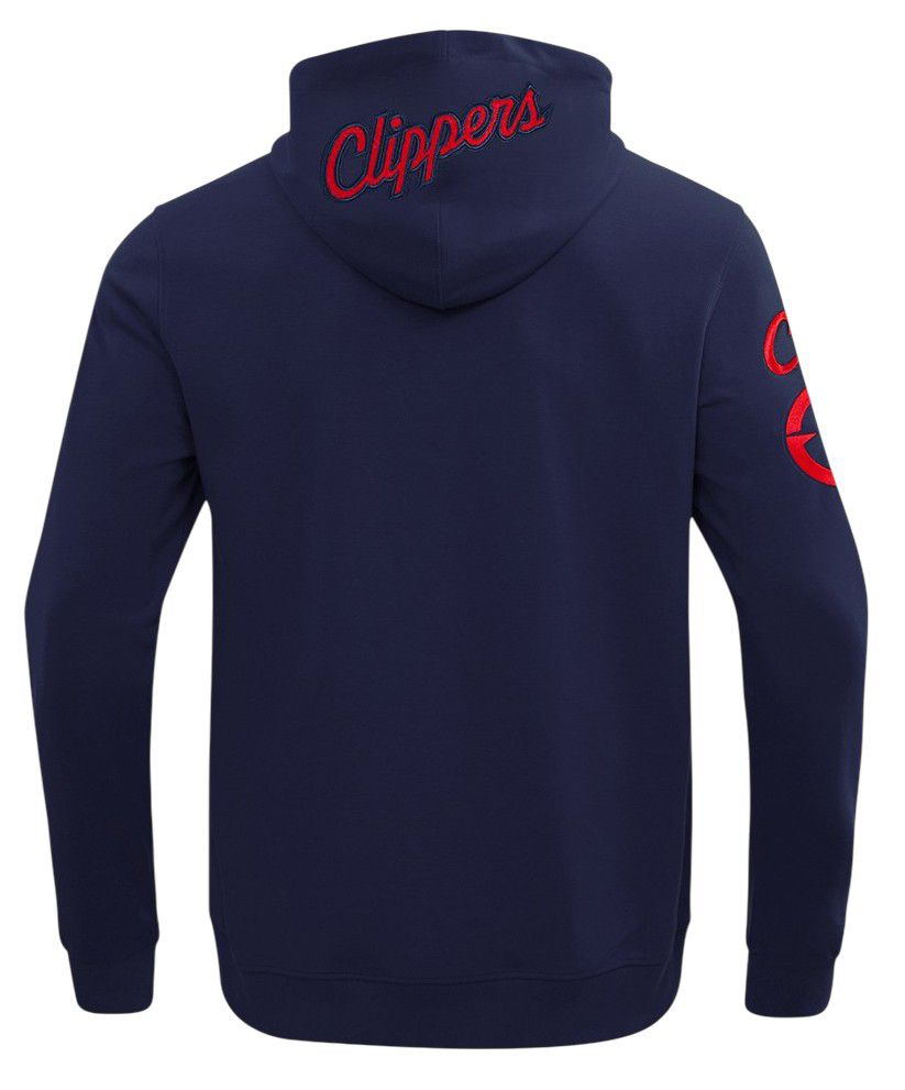 Pro Standard Men's Los Angeles Clippers Navy Classic Chenille Full-Zip Hoodie product image