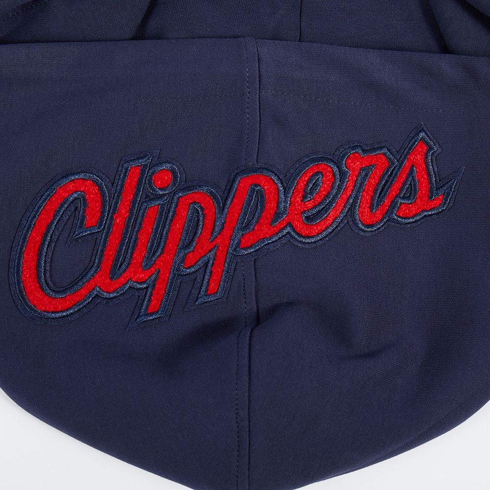 Pro Standard Men's Los Angeles Clippers Navy Classic Chenille Full-Zip Hoodie product image