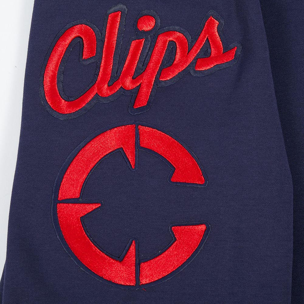 Pro Standard Men's Los Angeles Clippers Navy Classic Chenille Full-Zip Hoodie product image
