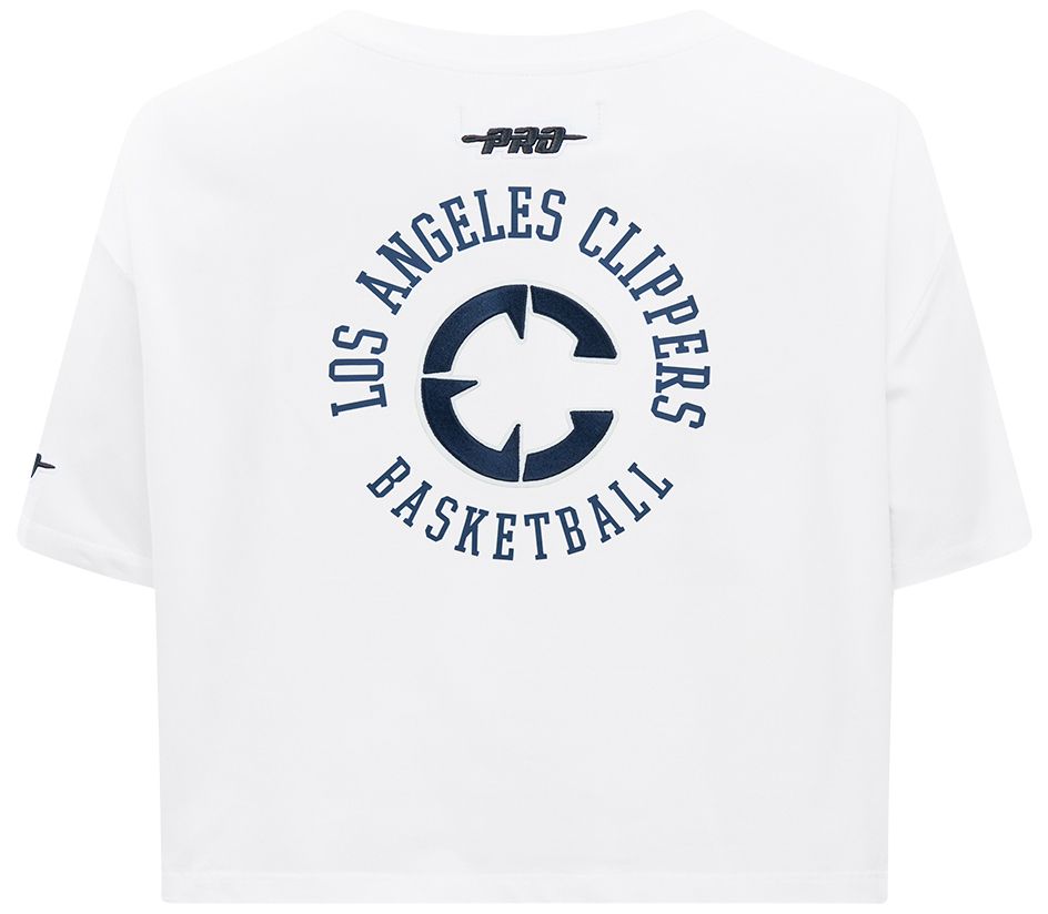 Pro Standard Women's Los Angeles Clippers White Crest Emblem Boxy T-Shirt product image
