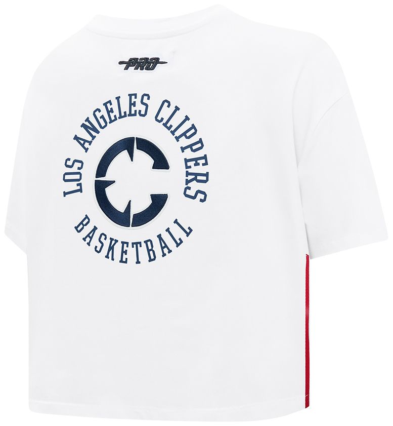 Pro Standard Women's Los Angeles Clippers White Crest Emblem Boxy T-Shirt product image