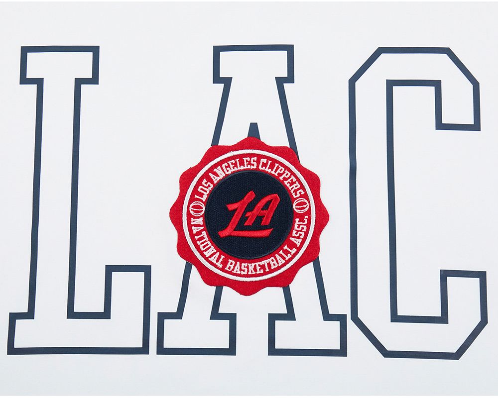 Pro Standard Women's Los Angeles Clippers White Crest Emblem Boxy T-Shirt product image