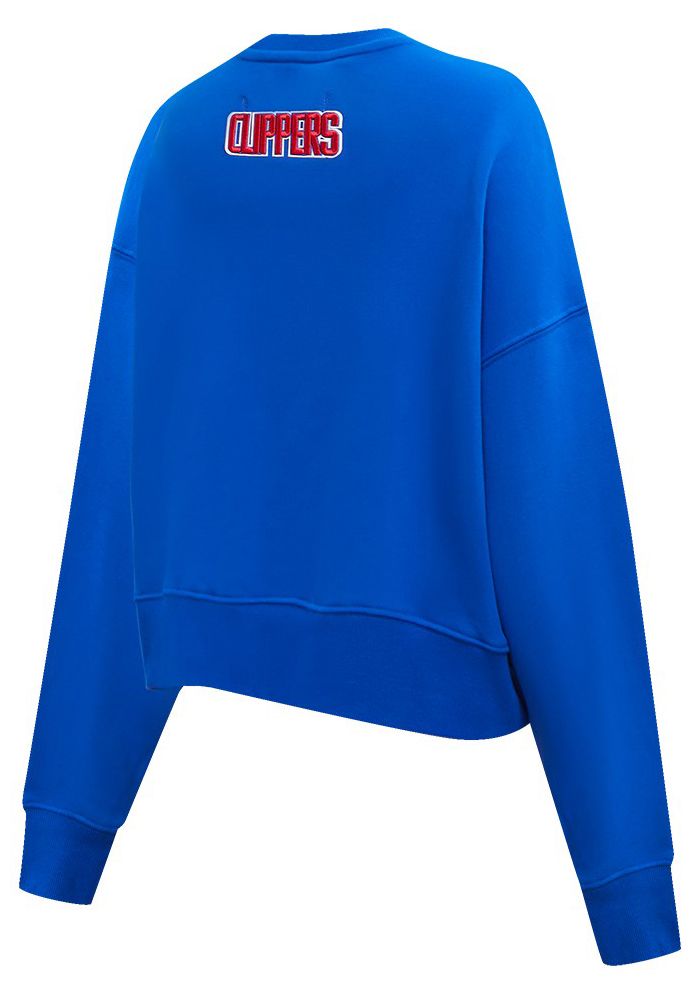 Pro Standard Women's Los Angeles Clippers Blue Classic Fleece Crewneck Sweatshirt product image