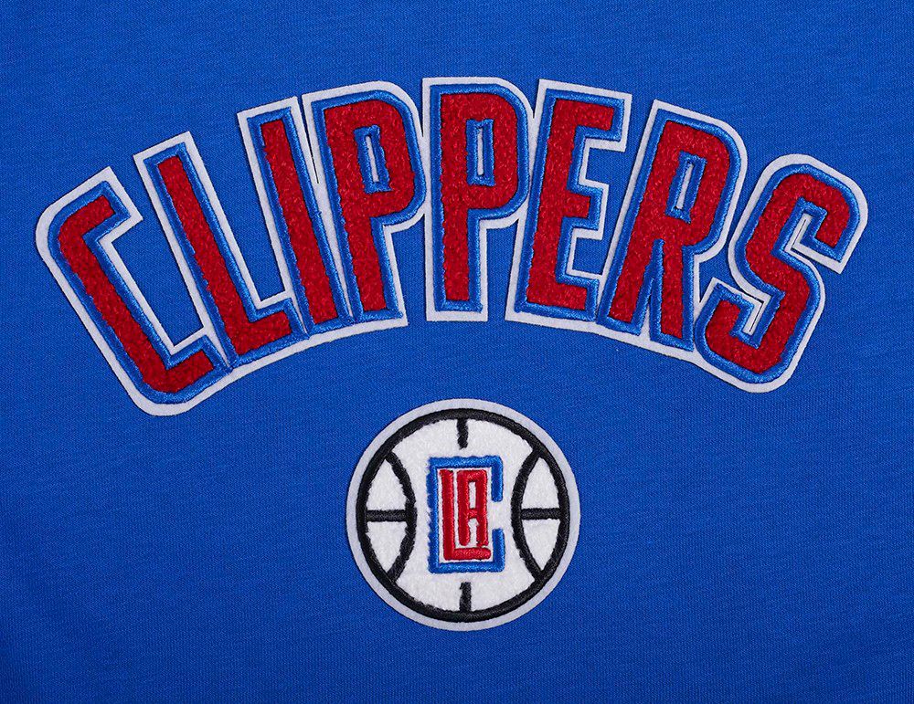 Pro Standard Women's Los Angeles Clippers Blue Classic Fleece Crewneck Sweatshirt product image