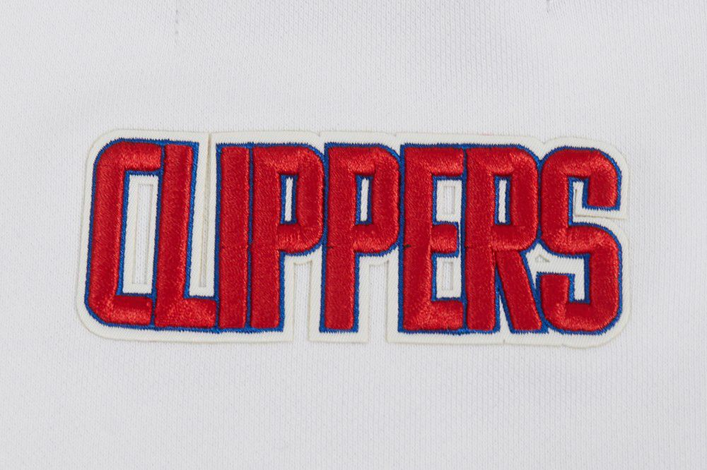 Pro Standard Women's Los Angeles Clippers White Classic Fleece Crewneck Sweatshirt product image
