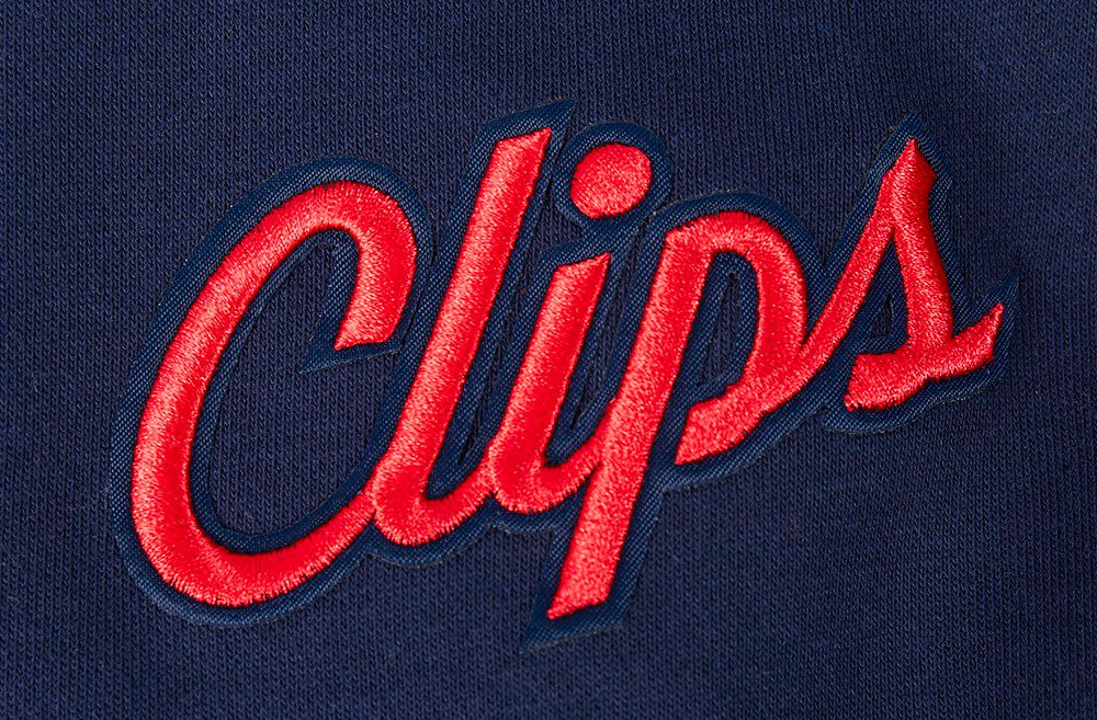 Pro Standard Women's Los Angeles Clippers Navy Classic Cropped Fleece Pullover Hoodie product image