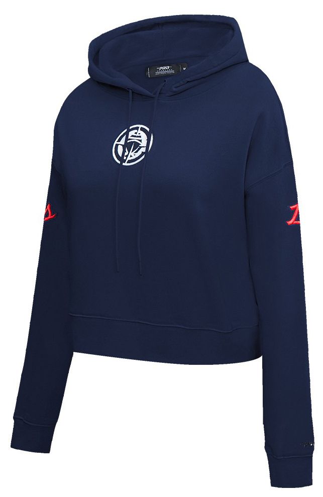 Pro Standard Women's Los Angeles Clippers Navy Classic Cropped Fleece Pullover Hoodie product image