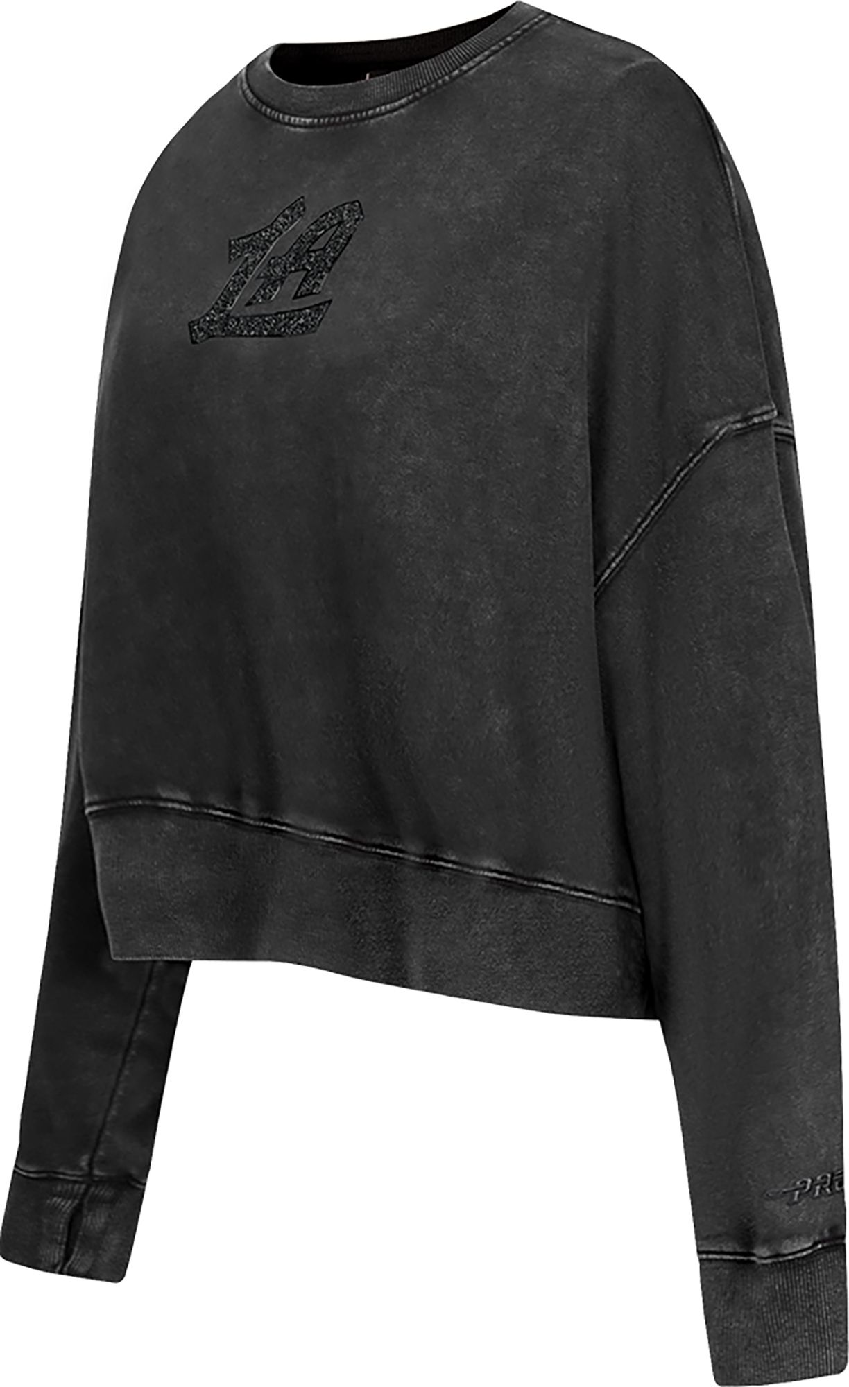 Pro Standard Women's Los Angeles Clippers Black Crystalline Crew Pullover Sweatshirt product image