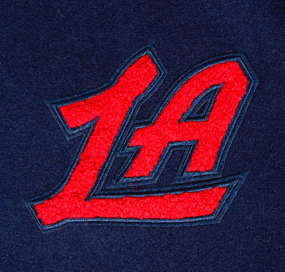 Pro Standard Women's Los Angeles Clippers Navy Classic Wool Varsity Jacket product image