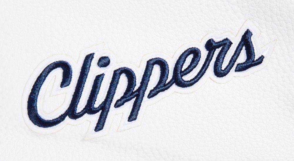 Pro Standard Women's Los Angeles Clippers Navy Classic Wool Varsity Jacket product image