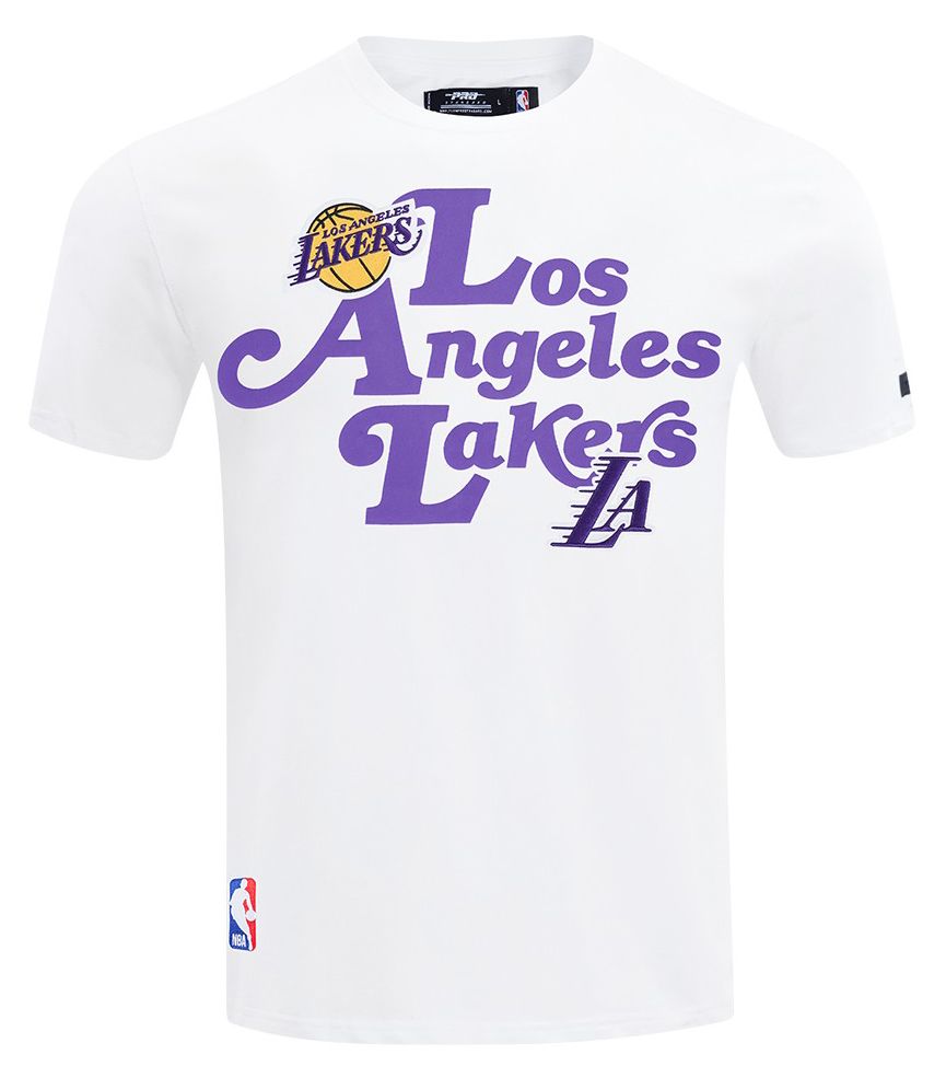 Pro Standard Men's Los Angeles Lakers White Souvenir Short Sleeve T-Shirt product image