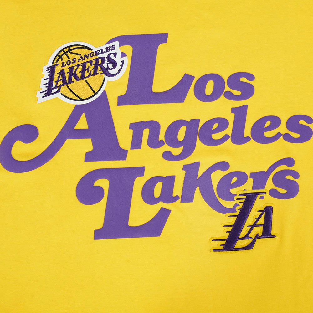 Pro Standard Men's Los Angeles Lakers Yellow Souvenir Short Sleeve T-Shirt product image