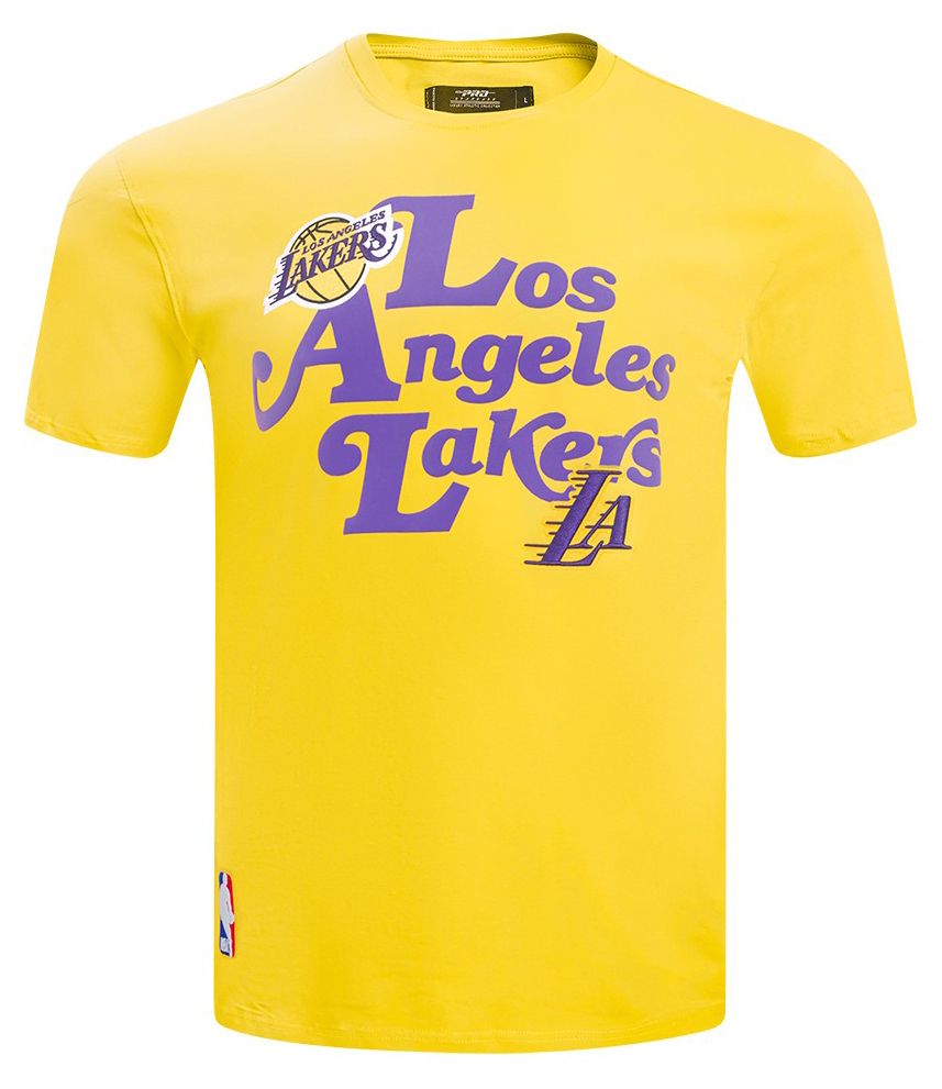 Pro Standard Men's Los Angeles Lakers Yellow Souvenir Short Sleeve T-Shirt product image