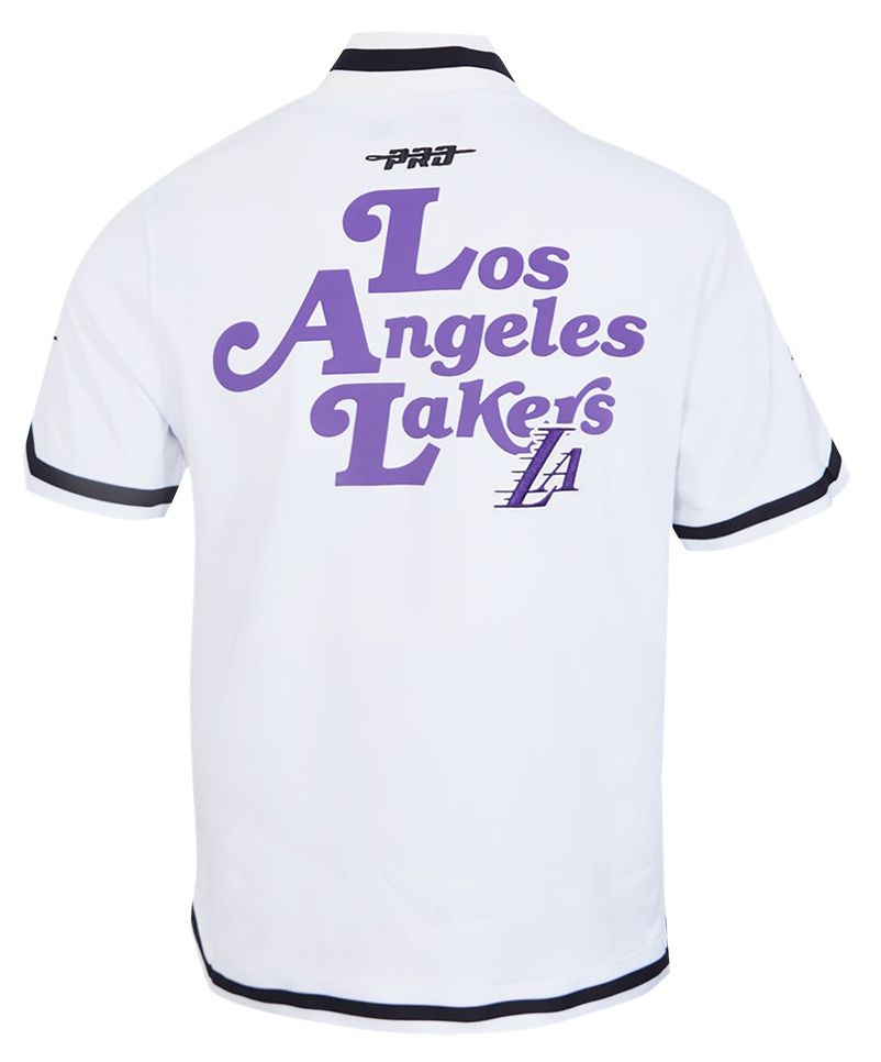 Pro Standard Men's Los Angeles Lakers White Souvenir Warm Up Jacket product image
