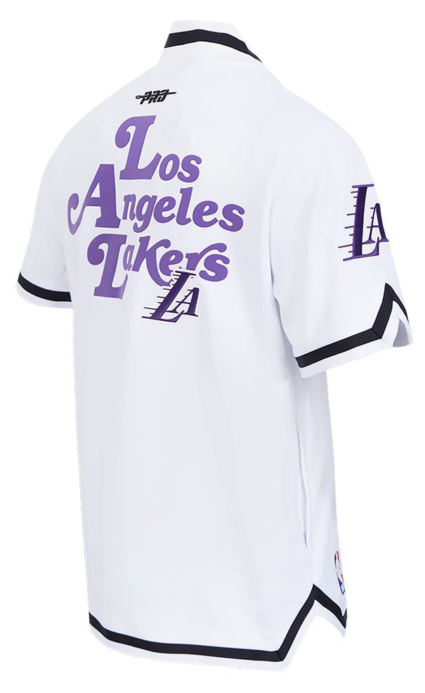 Pro Standard Men's Los Angeles Lakers White Souvenir Warm Up Jacket product image