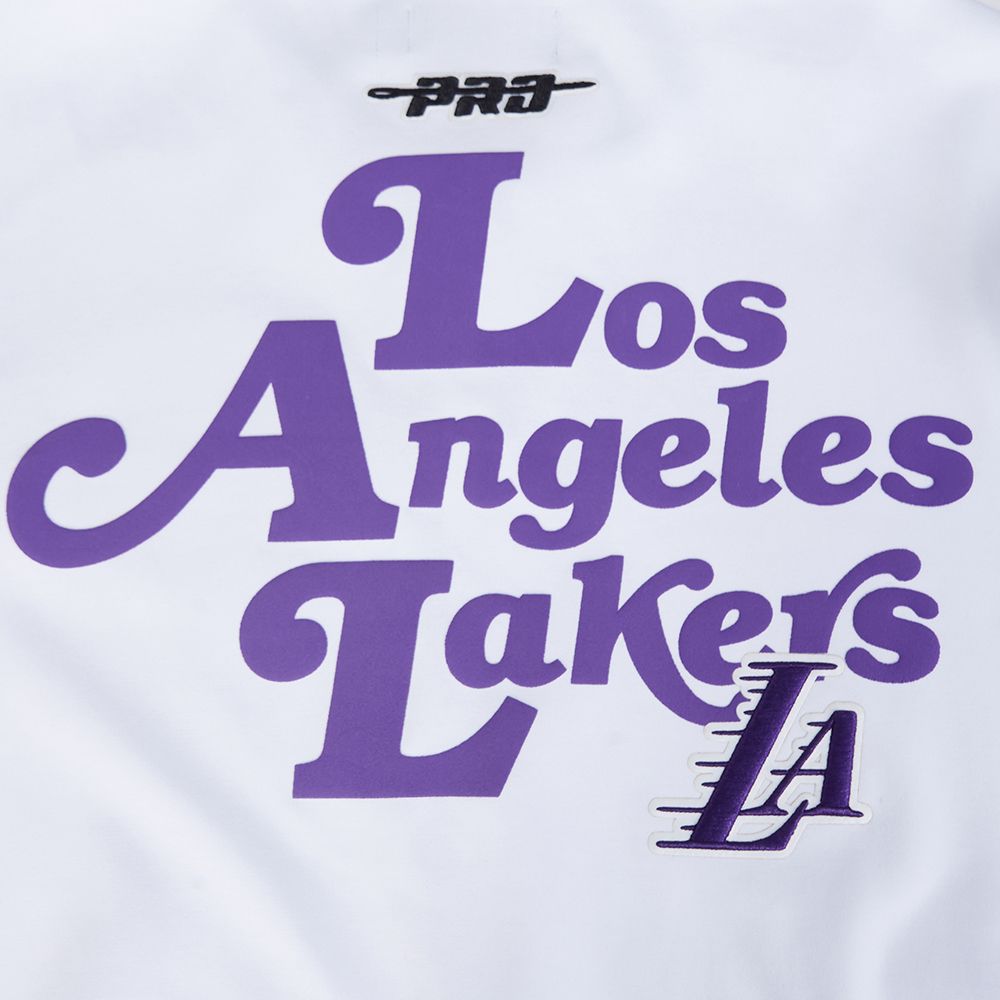Pro Standard Men's Los Angeles Lakers White Souvenir Warm Up Jacket product image