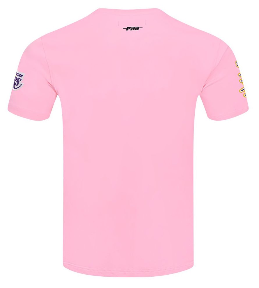 Pro Standard Men's Los Angeles Lakers Pink Classic Chenille T-Shirt product image