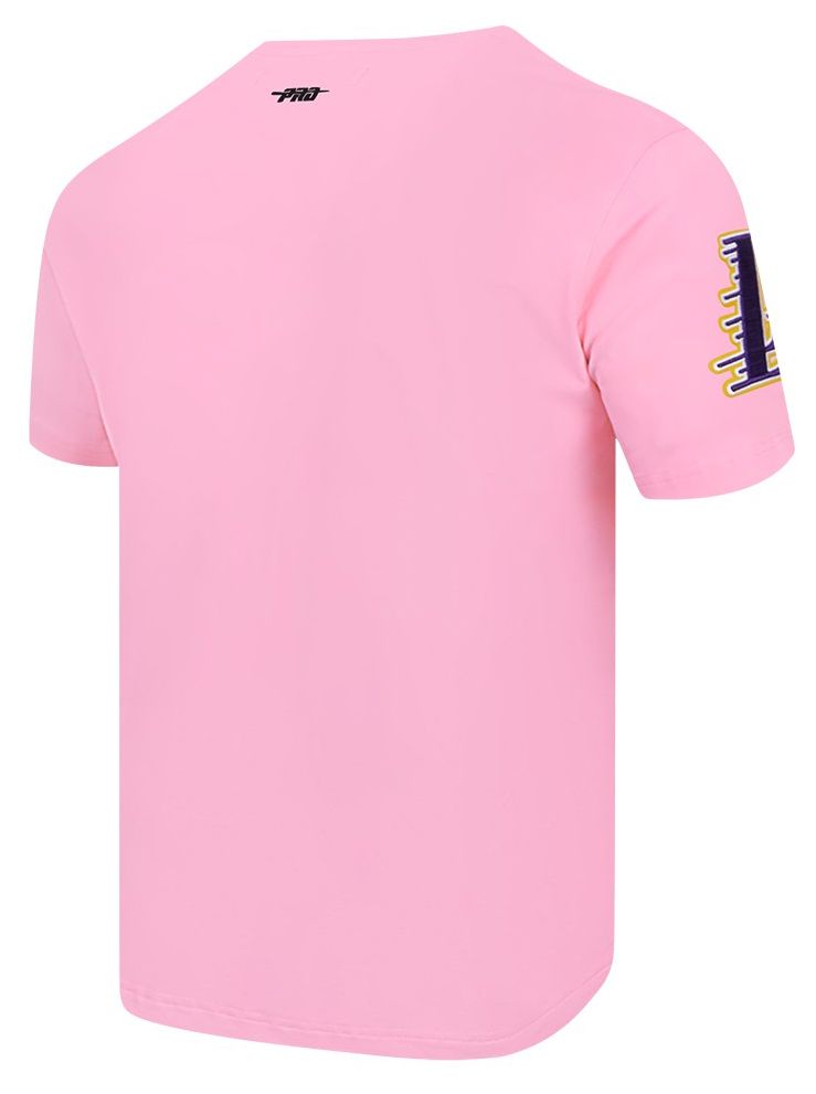 Pro Standard Men's Los Angeles Lakers Pink Classic Chenille T-Shirt product image