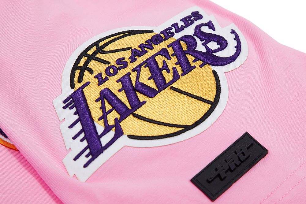 Pro Standard Men's Los Angeles Lakers Pink Classic Chenille T-Shirt product image