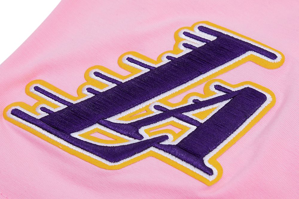 Pro Standard Men's Los Angeles Lakers Pink Classic Chenille T-Shirt product image