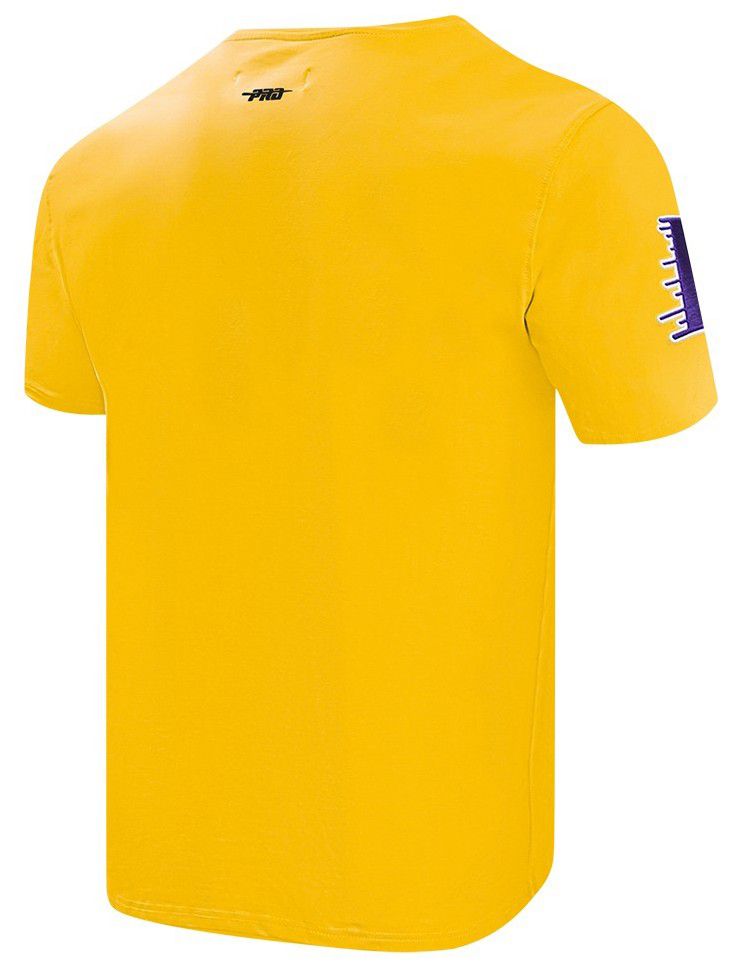 Pro Standard Men's Los Angeles Lakers Yellow Classic Chenille T-Shirt product image