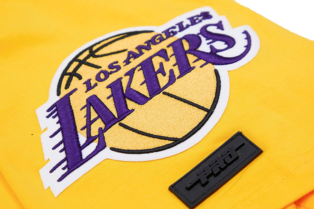 Pro Standard Men's Los Angeles Lakers Yellow Classic Chenille T-Shirt product image