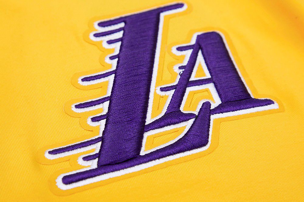 Pro Standard Men's Los Angeles Lakers Yellow Classic Chenille T-Shirt product image