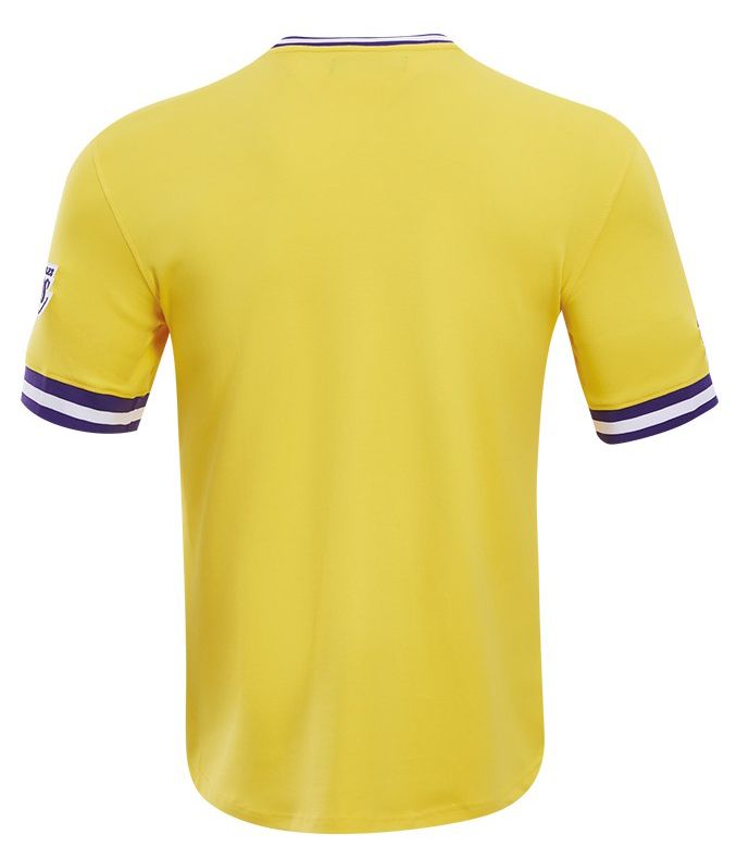 Pro Standard Men's Los Angeles Lakers Yellow Classic Chenille T-Shirt product image