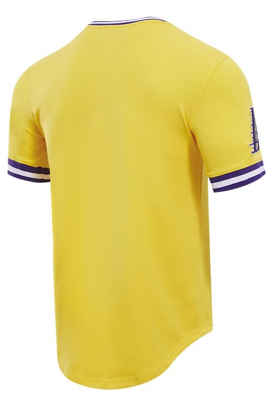 Pro Standard Men's Los Angeles Lakers Yellow Classic Chenille T-Shirt product image
