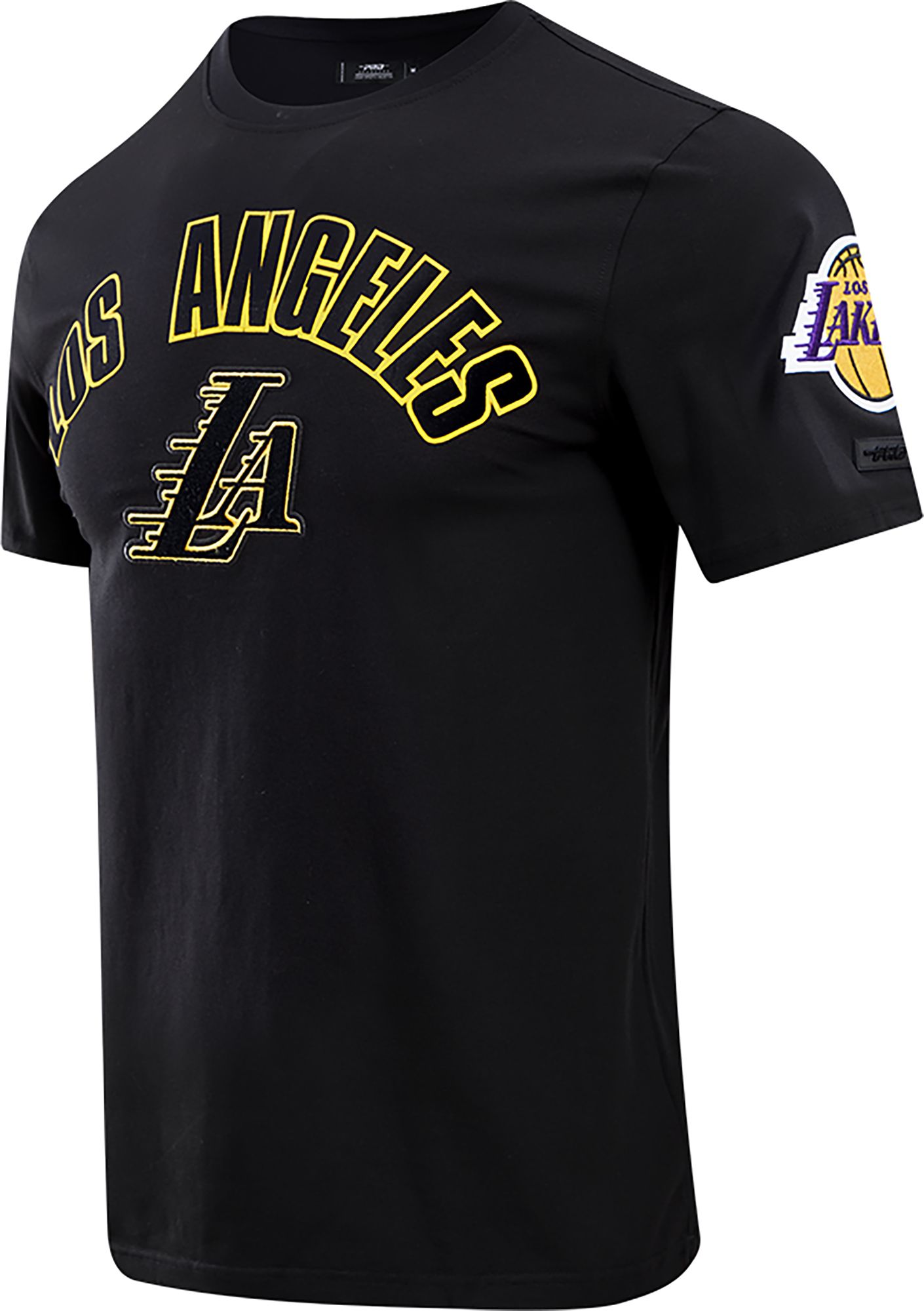 Pro Standard Men's Los Angeles Lakers Black Bristle T-Shirt product image