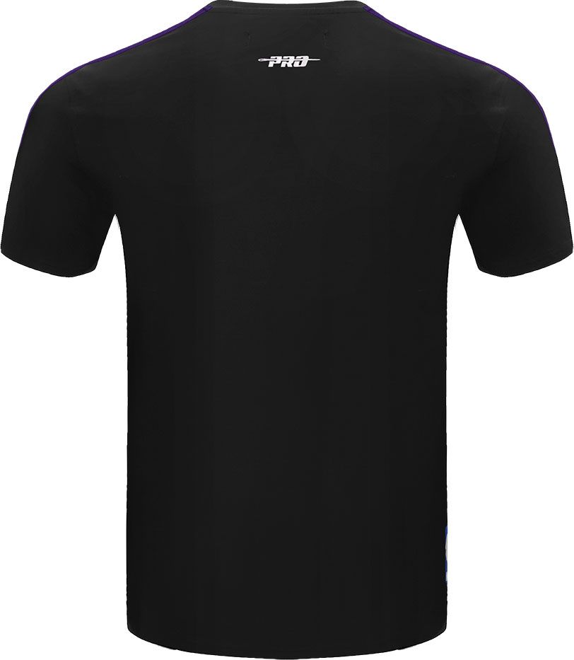 Pro Standard Adult Los Angeles Lakers Black Retro Striped T-Shirt product image