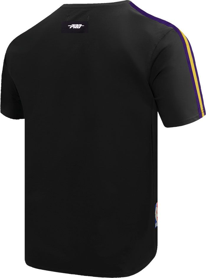 Pro Standard Adult Los Angeles Lakers Black Retro Striped T-Shirt product image