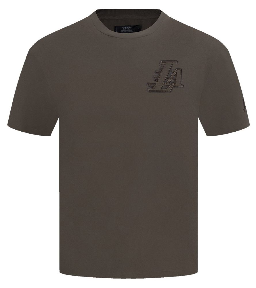 Pro Standard Men's Los Angeles Lakers Taupe Neutral Drop Shoulder Short Sleeve T-Shirt product image