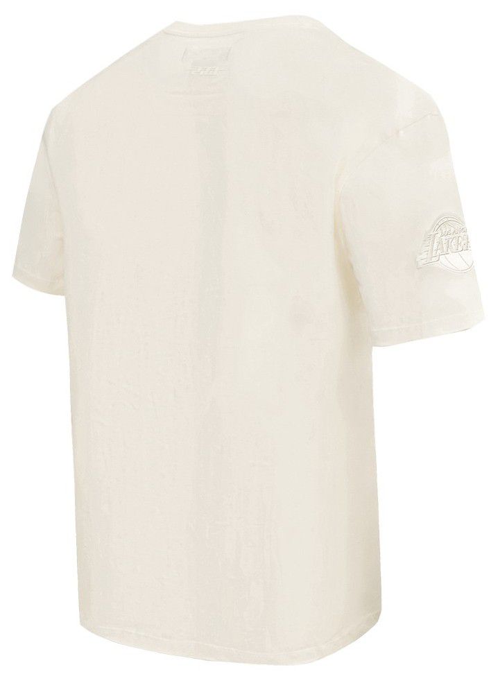 Pro Standard Men's Los Angeles Lakers Off White Neutral Drop Shoulder Short Sleeve T-Shirt product image