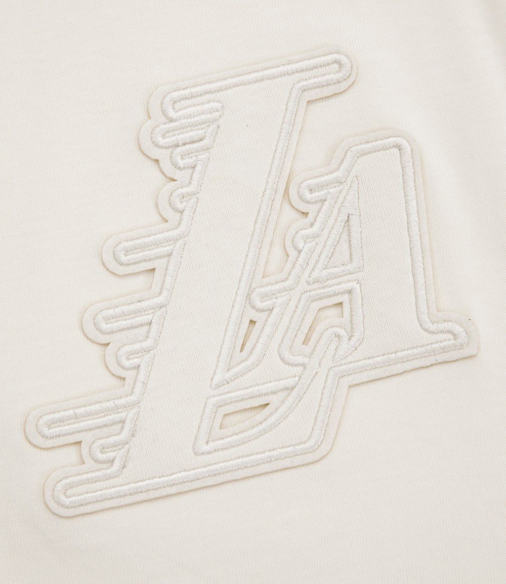 Pro Standard Men's Los Angeles Lakers Off White Neutral Drop Shoulder Short Sleeve T-Shirt product image
