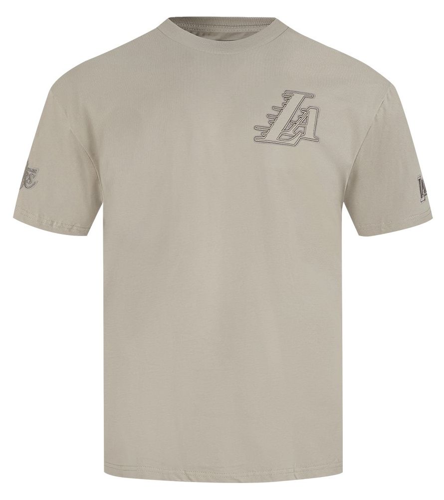 Pro Standard Men's Los Angeles Lakers Taupe Neutral Drop Shoulder Short Sleeve T-Shirt product image