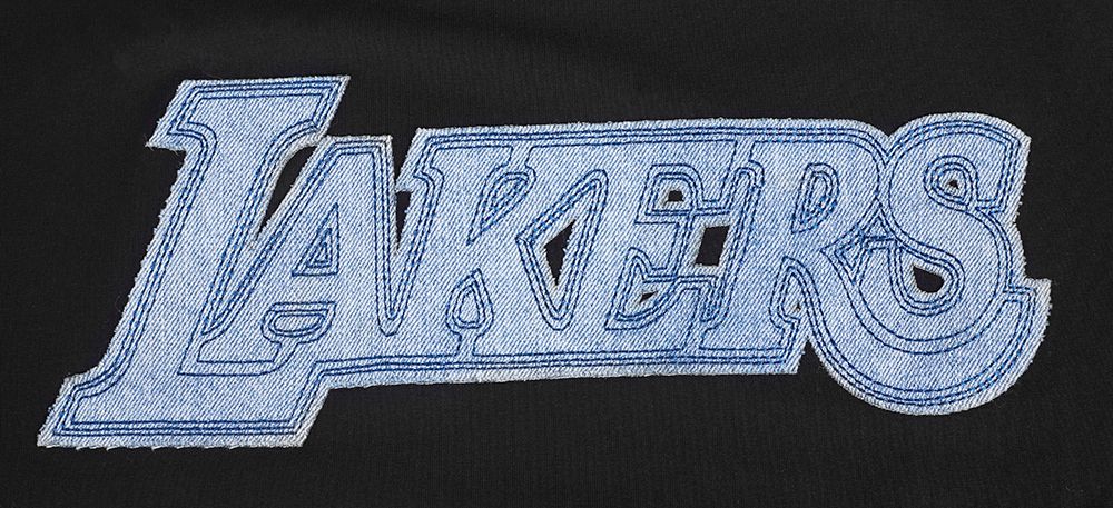 Pro Standard Men's Los Angeles Lakers Black Varsity Blues Short Sleeve T-Shirt product image