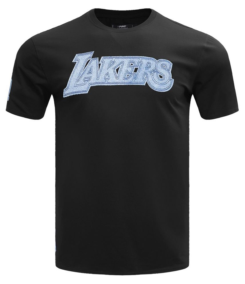 Pro Standard Men's Los Angeles Lakers Black Varsity Blues Short Sleeve T-Shirt product image