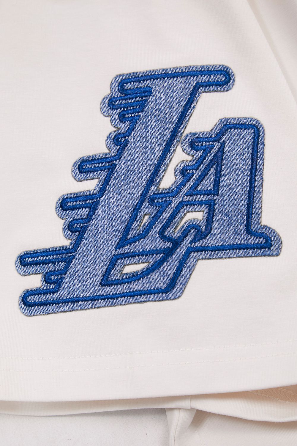 Pro Standard Men's Los Angeles Lakers Linen Varsity Blues Short Sleeve T-Shirt product image