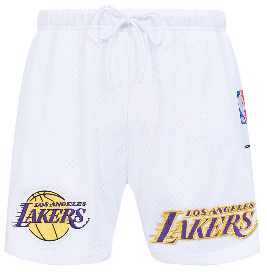 Pro Standard Men's Los Angeles Lakers White Souvenir Mesh Shorts product image