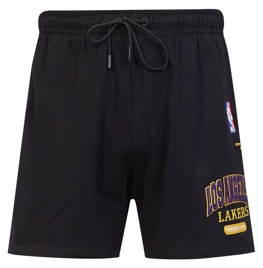Pro Standard Men's Los Angeles Lakers Black City Arch Fleece Short product image