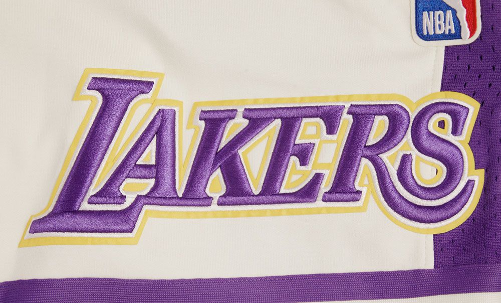 Pro Standard Adult Los Angeles Lakers White Retro Shorts product image