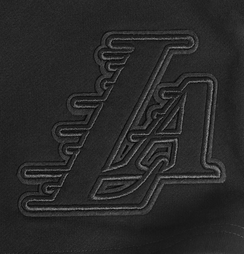 Pro Standard Men's Los Angeles Lakers Black Neutral Fleece Shorts product image