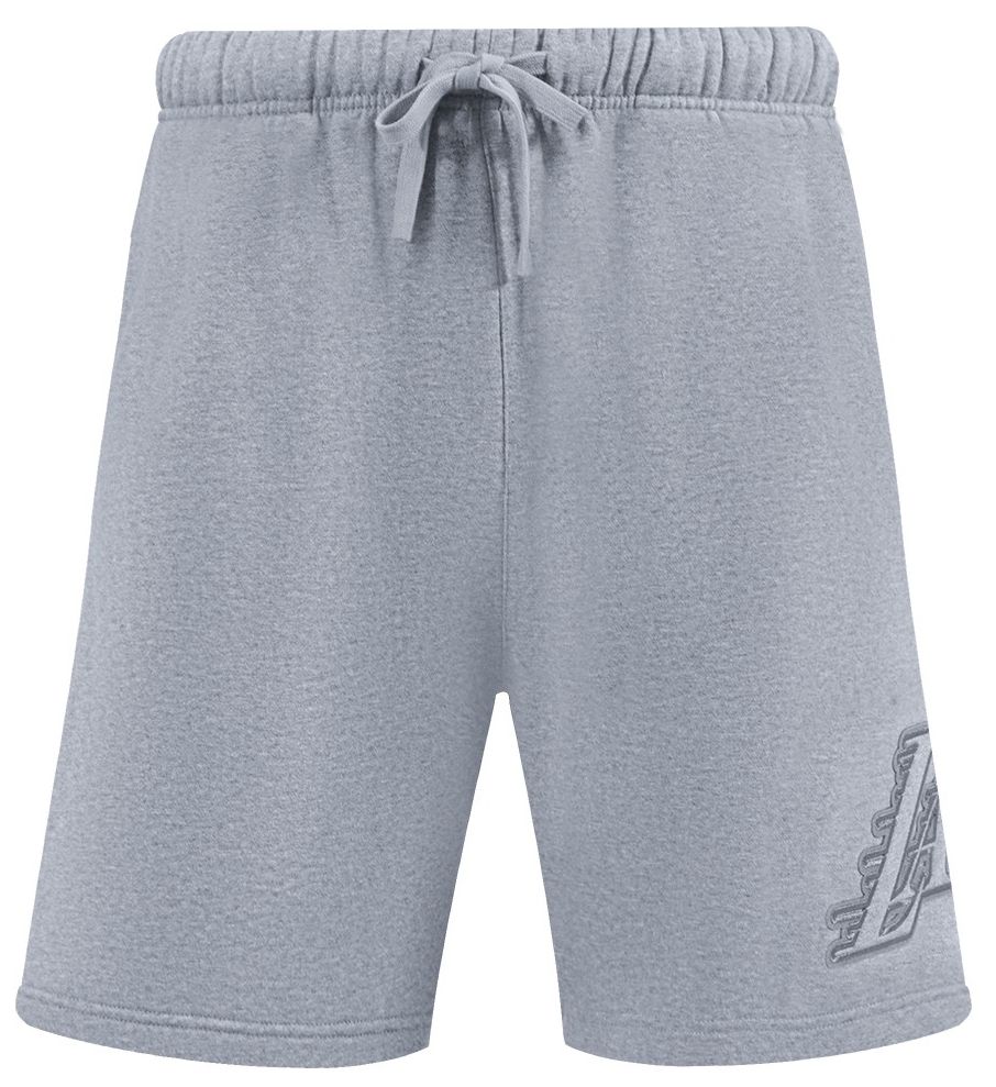 Pro Standard Men's Los Angeles Lakers Gray Neutral Fleece Shorts product image