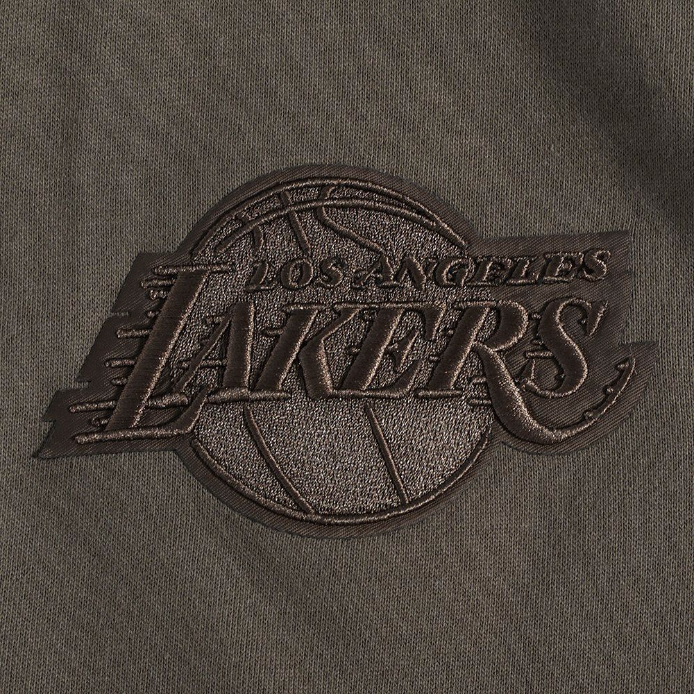 Pro Standard Men's Los Angeles Lakers Taupe Neutral Fleece Shorts product image