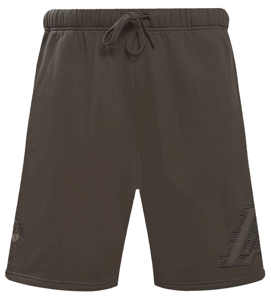 Pro Standard Men's Los Angeles Lakers Taupe Neutral Fleece Shorts product image