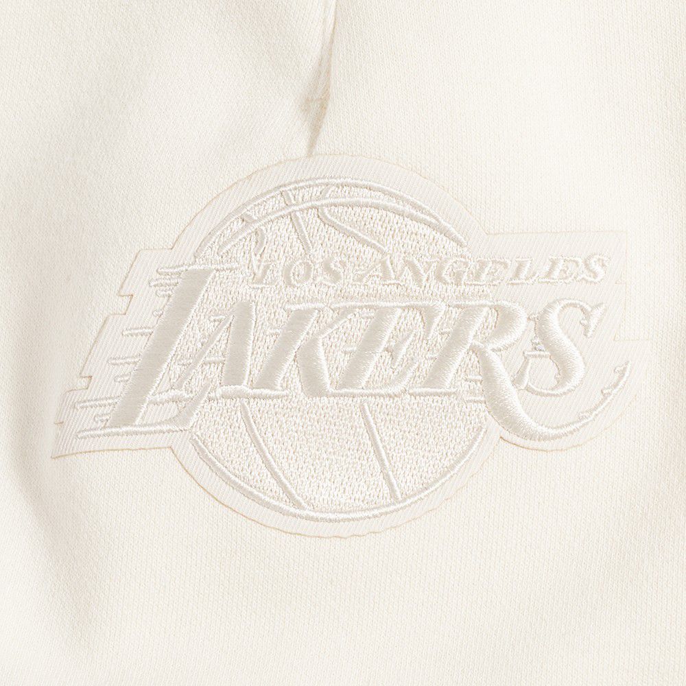 Pro Standard Men's Los Angeles Lakers Off White Neutral Fleece Shorts product image